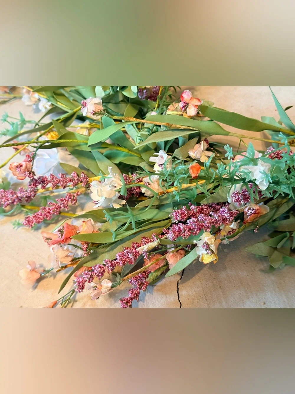 Lavender & Greenery Holiday Wreath - Elegant colors Door Decor 12” center